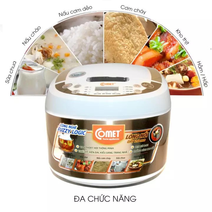 Nồi cơm điện tử comet cm8087 - 1.8 lít