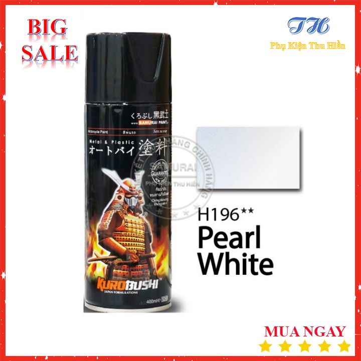 Sơn Samurai Trắng Ngọc Trai H196