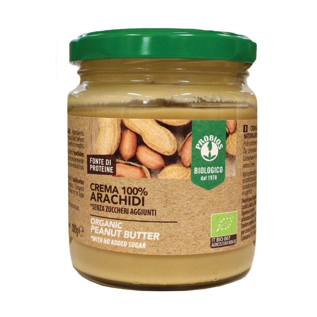 Bơ Đậu Phộng Hữu Cơ Probios Organic Peanut Butter 200g