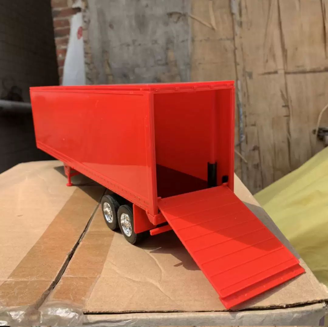 Xe mô hình rơ mooc thùng container 1:32