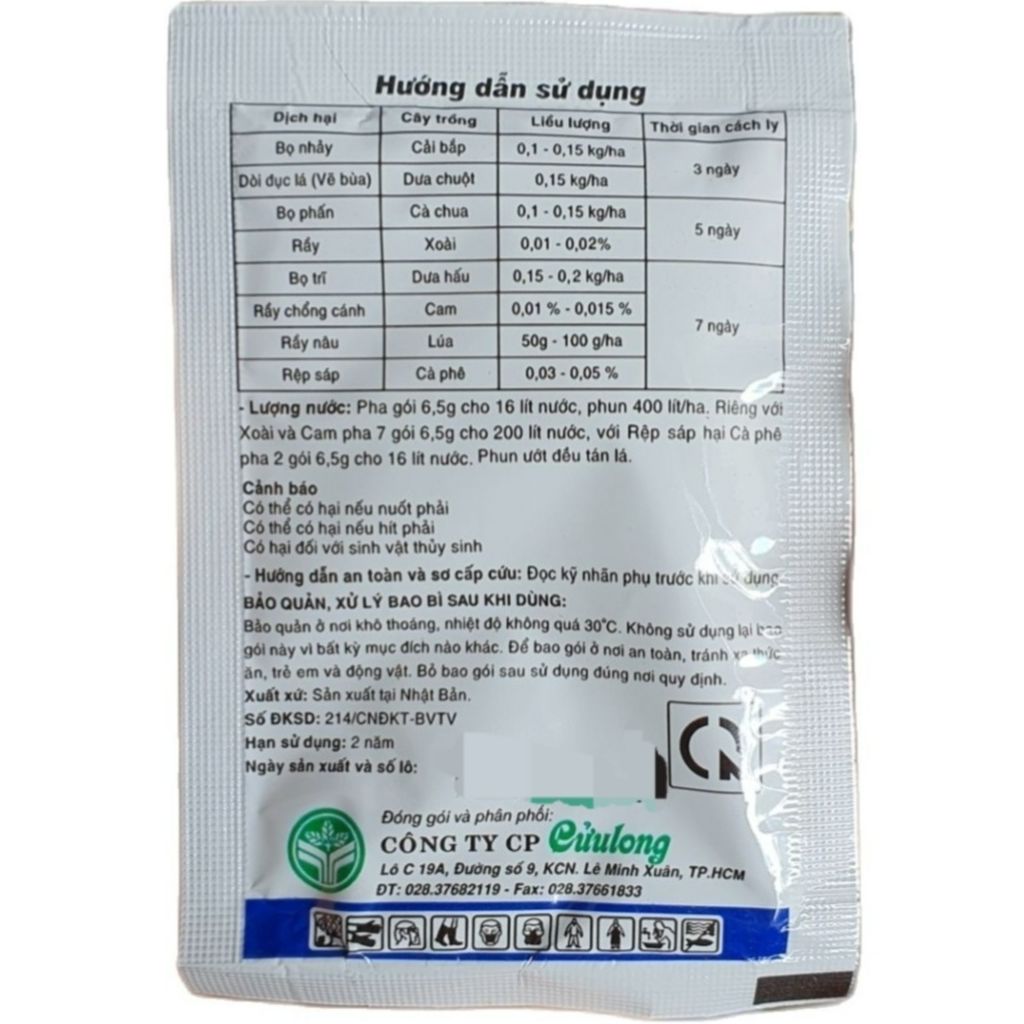 (Combo 10 gói)💎 Thuốc trừ sâu OSHIN 20WP (6,5gr)💖