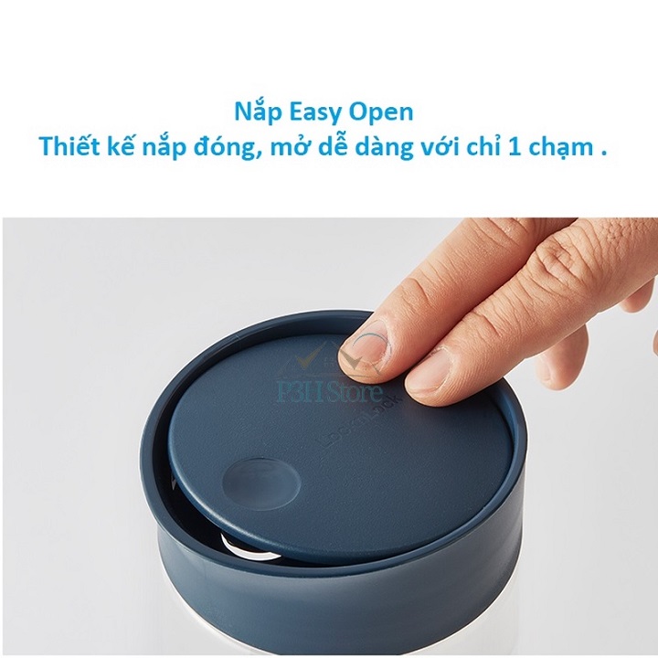 Bình nước Lock&Lock Easy Open với nắp thiết kế mở bằng 1 chạm dung tích 1.2L cao cấp