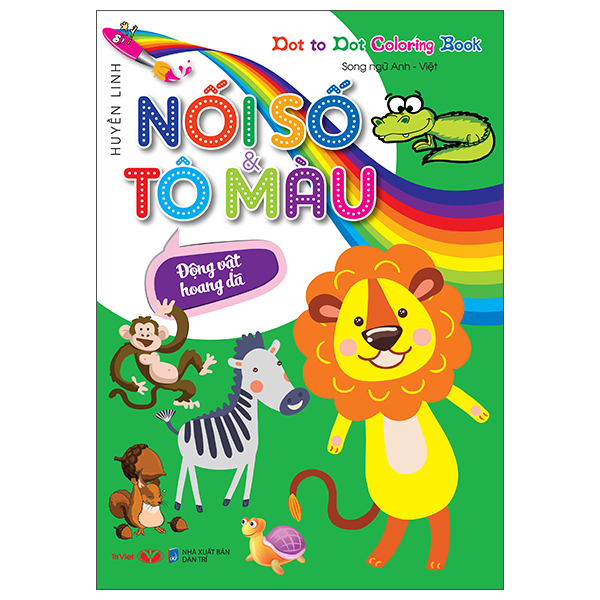 Sách - nối số & tô màu - động vật hoang dã