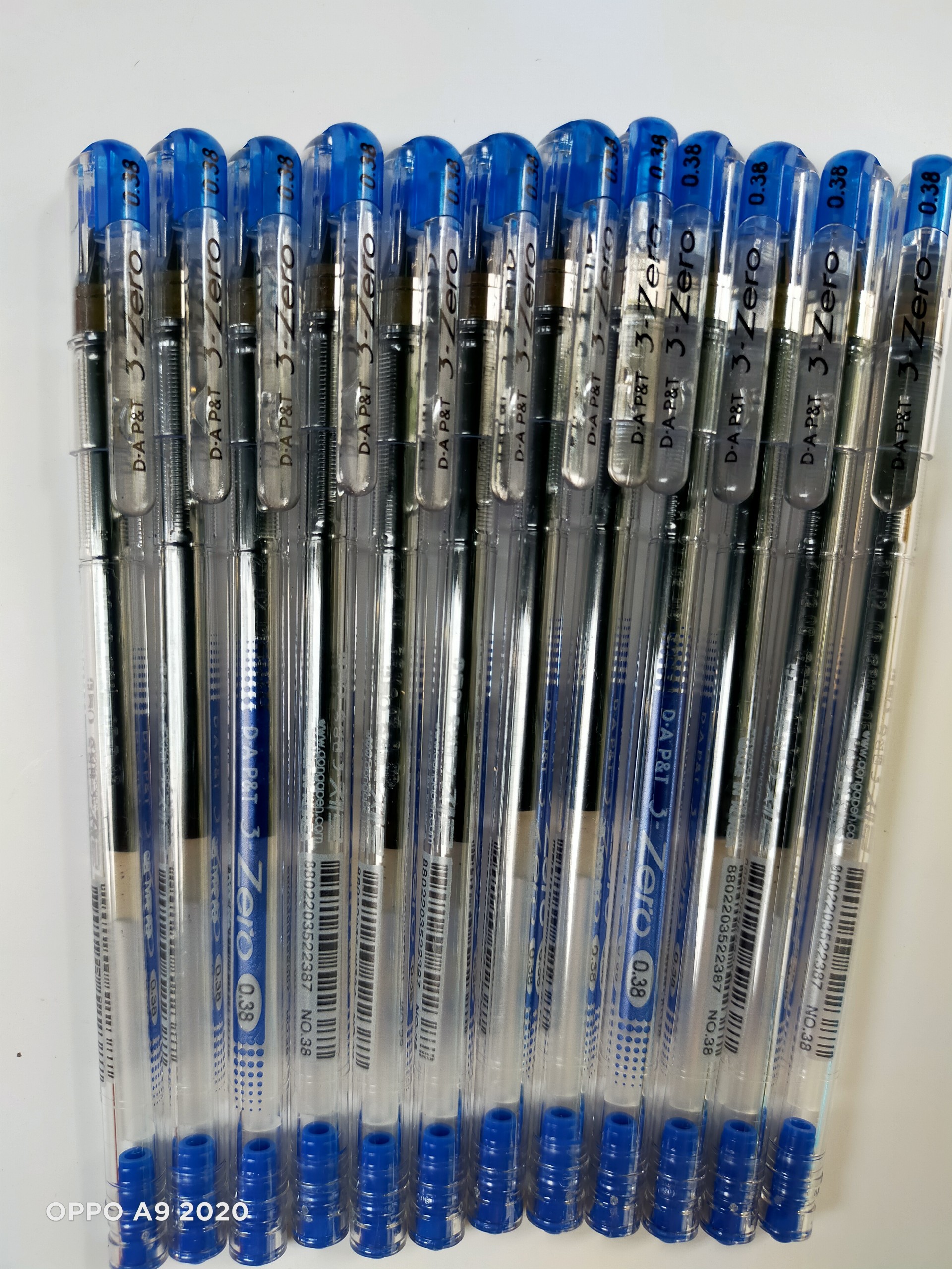 Hộp 12 cây bút 3-Zero Hàn Quốc (mực xanh, tím)