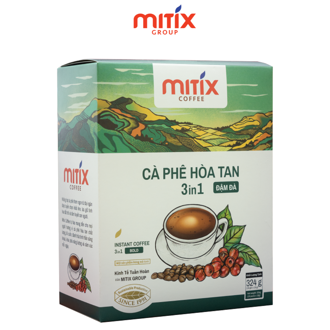 Mitix Coffee Cà phê hòa tan 3in1 Đậm đà loại 324gr