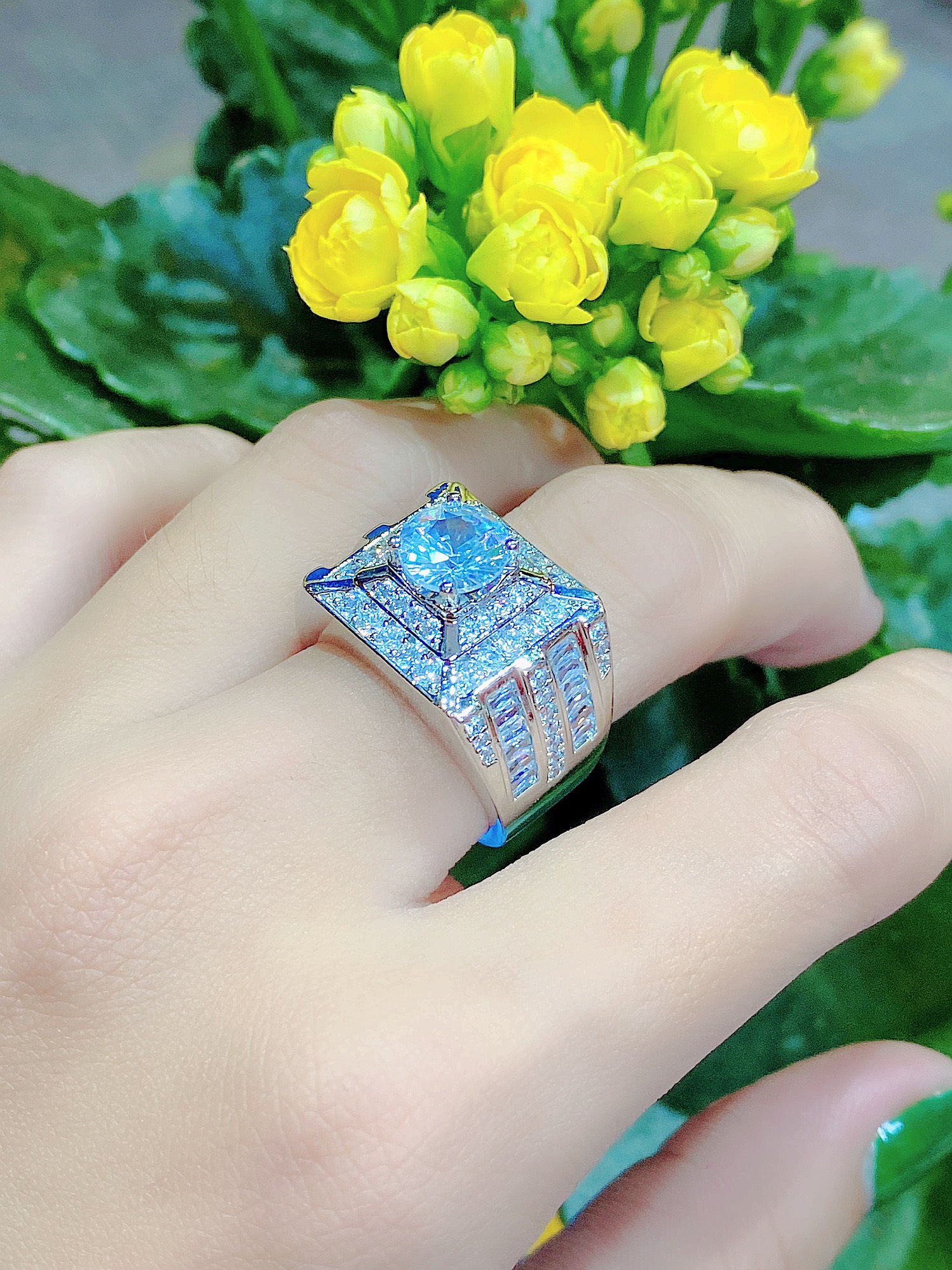 Nhẫn nam uha mạ vàng 18k nhẫn phong thủy đính đá - n648tck-175