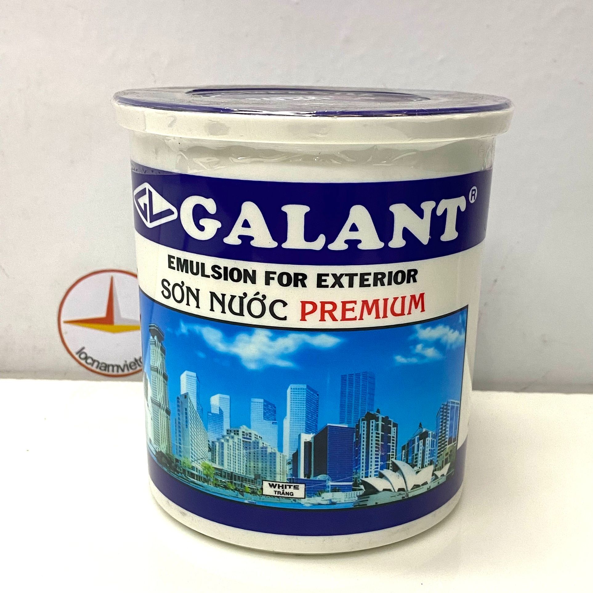 Sơn chỉ, sơn nước ngoại thất Galant màu trắng 800ML