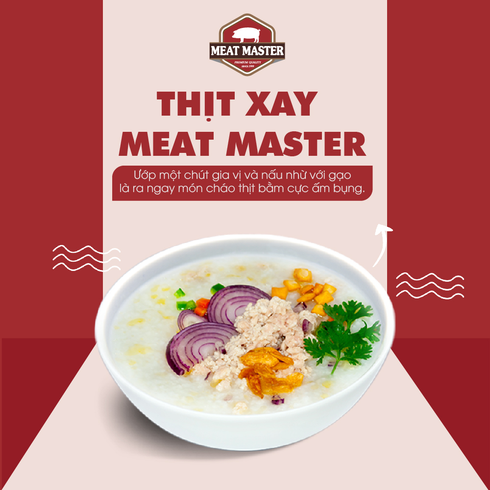 Combo Thịt Heo tiết kiệm Thịt xay - Cốt lết Meat Master ( 400 G ) - Thịt mát ngon ngọt thịt, mềm mọng -