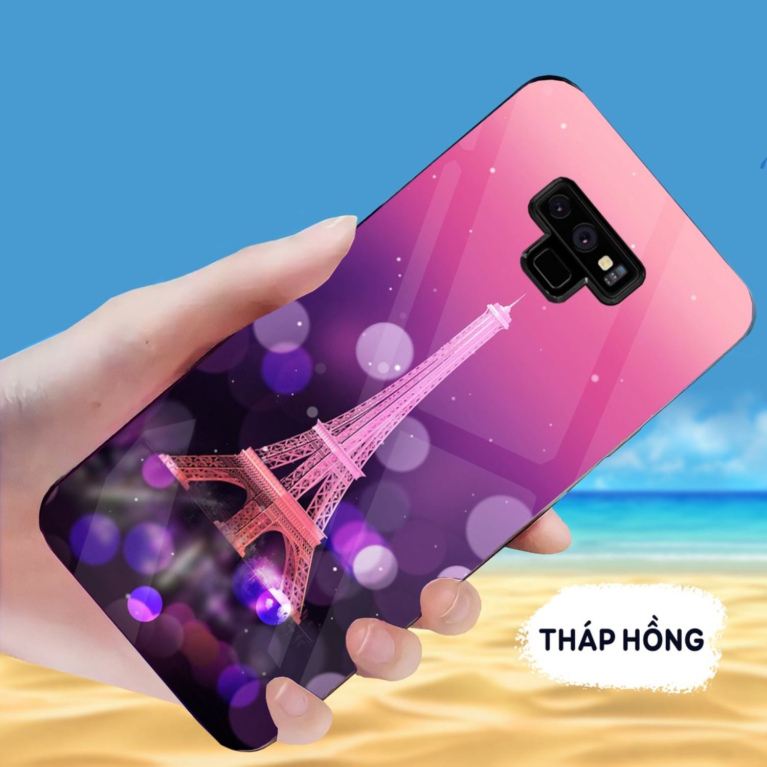 Ốp Lưng SAMSUNG NOTE 9 mặt kính gương sáng bóng, thời trang