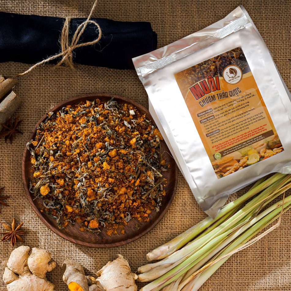 Muối thảo dược quấn bụng, giảm eo  1KG (Loại đặc biệt)