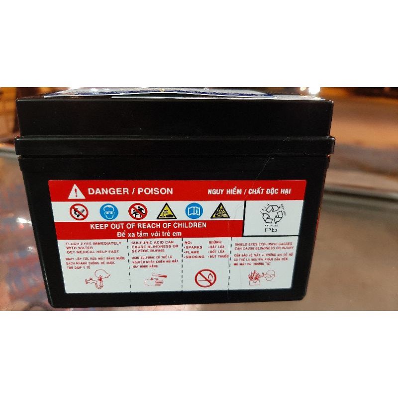 BÌNH ẮC QUY XE MÁY GS GTZ5S-E (12V–3.5AH)