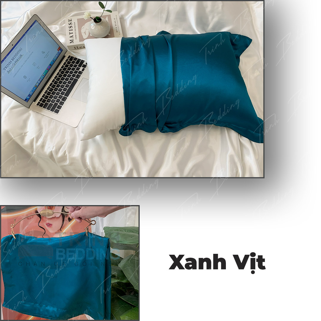 Áo Gối Nằm Phi Lụa lạnh |50x70| 40x60cm | Vỏ Gối Ngủ Mát mịn Trinhbedding
