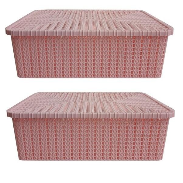 High-Quality Pinky m Storage Box (Pink/Blue)