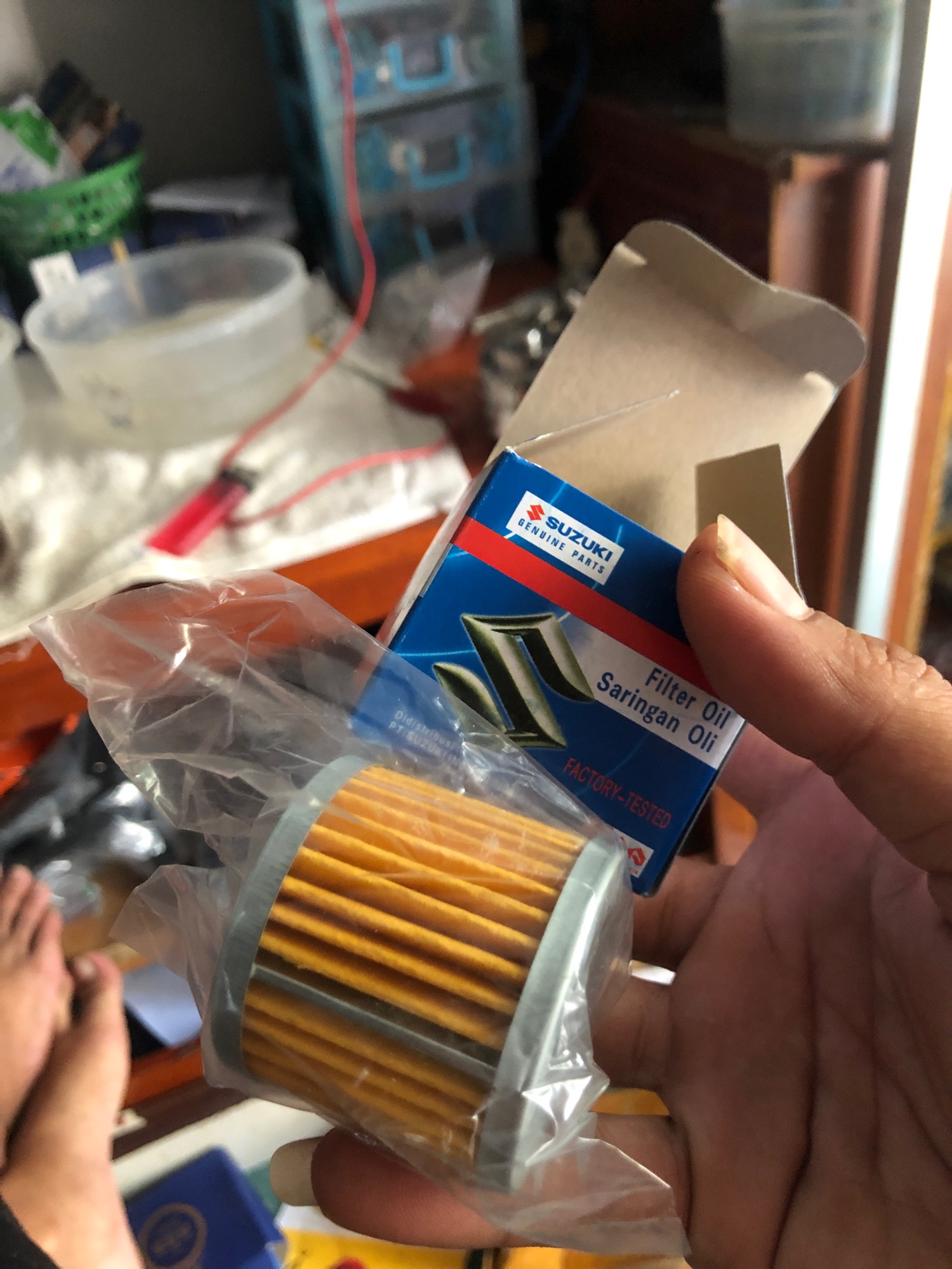 Combo 5 cái lọc nhớt xe suzuki satria raider