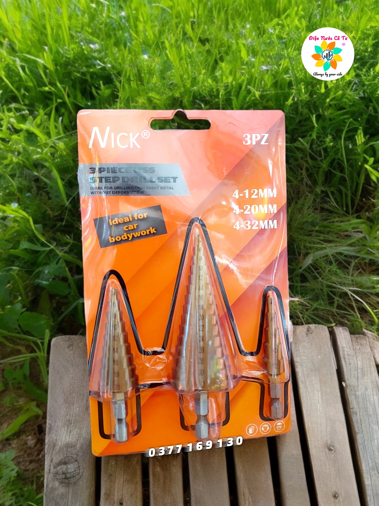 Bộ 3 mũi khoan tháp đa năng trên mọi vật liệu 4-32mm Nick