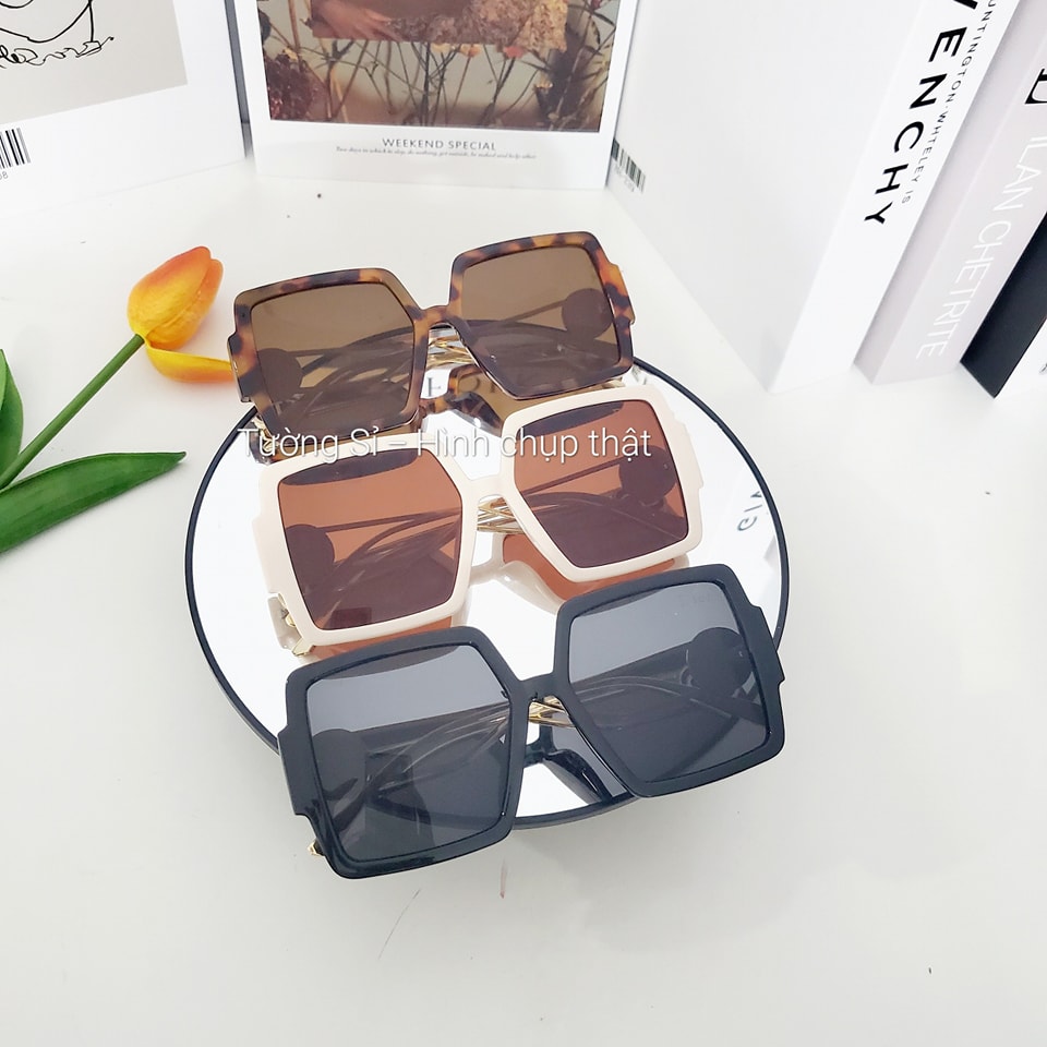 [FREESHIP] Kính Mát Nữ From Vuông Bản Lớn Sang Chảnh