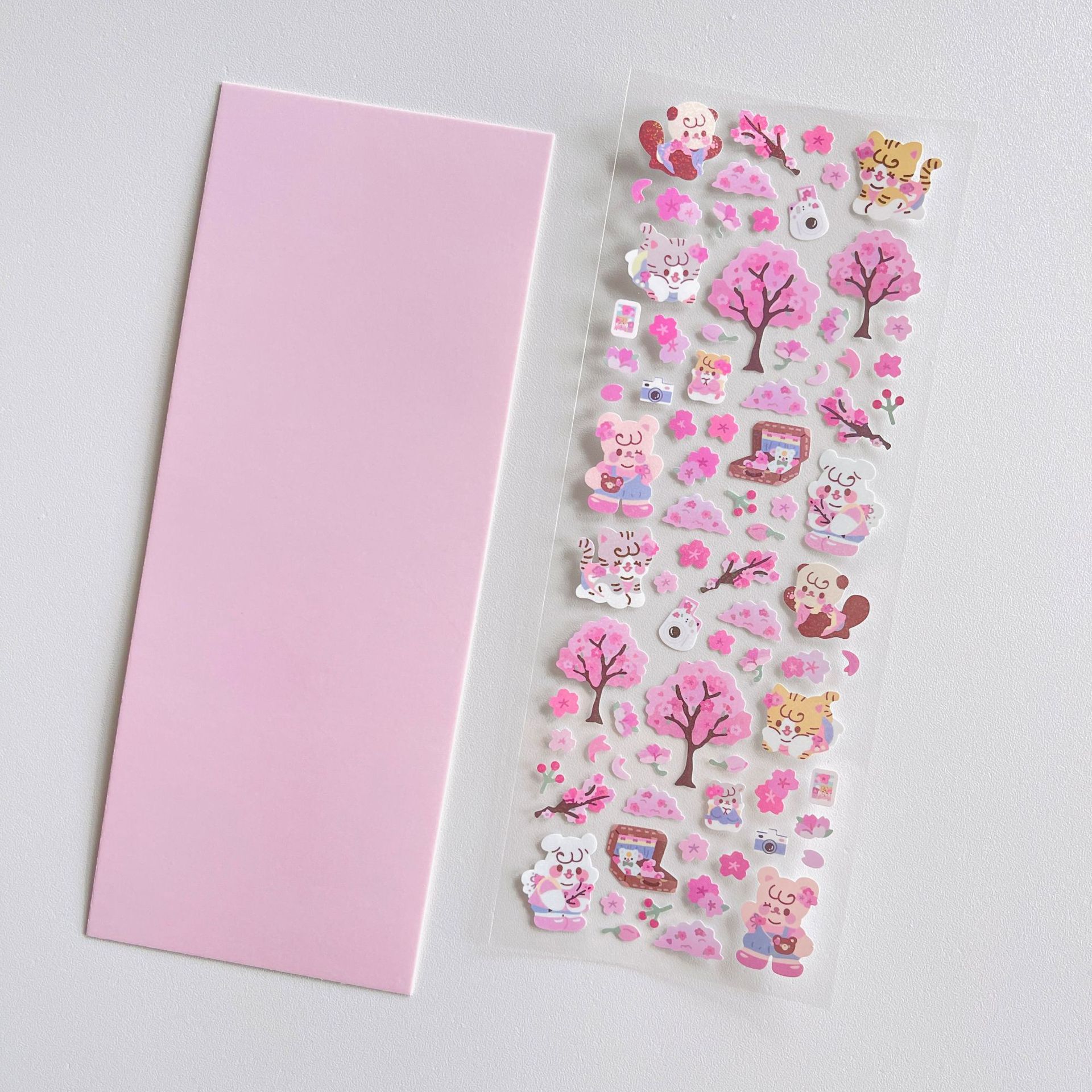 Tấm sticker PVC làng động vật dễ thương