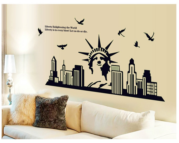 [HCM]Decal dán tường Dạ quang New York DDQ005 ( 60 x 160 cm)