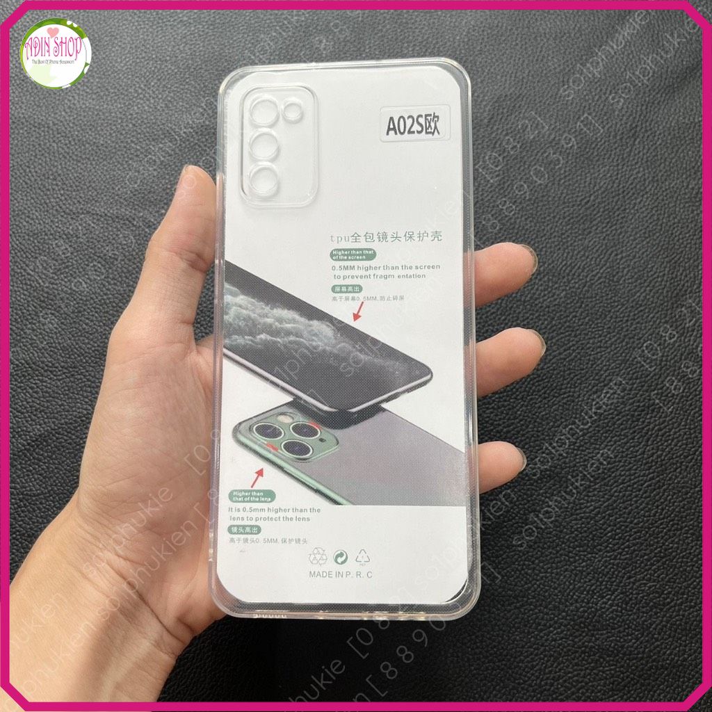 Ốp lưng Samsung A02s / A03s dẻo trong bảo vệ cam