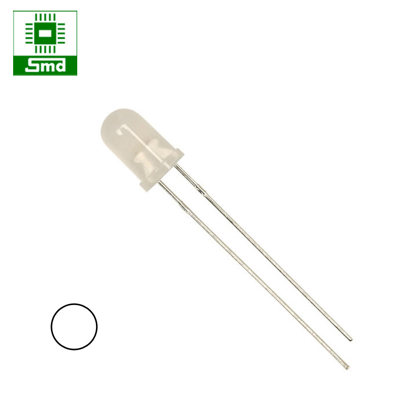 [Combo gói 1000c] Led 5mm đục Trắng