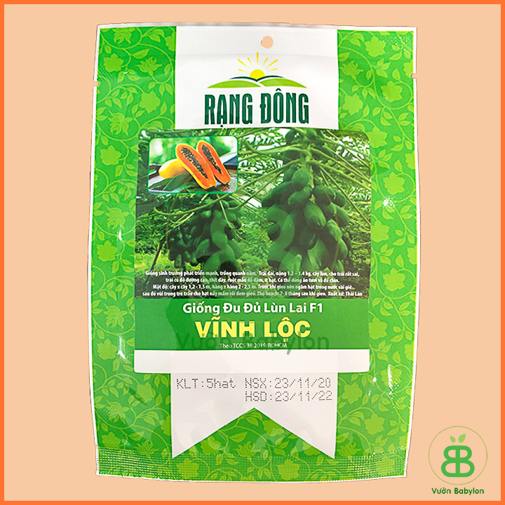 Hạt Giống Đu Đủ Lùn Trái Lớn 5 Hạt