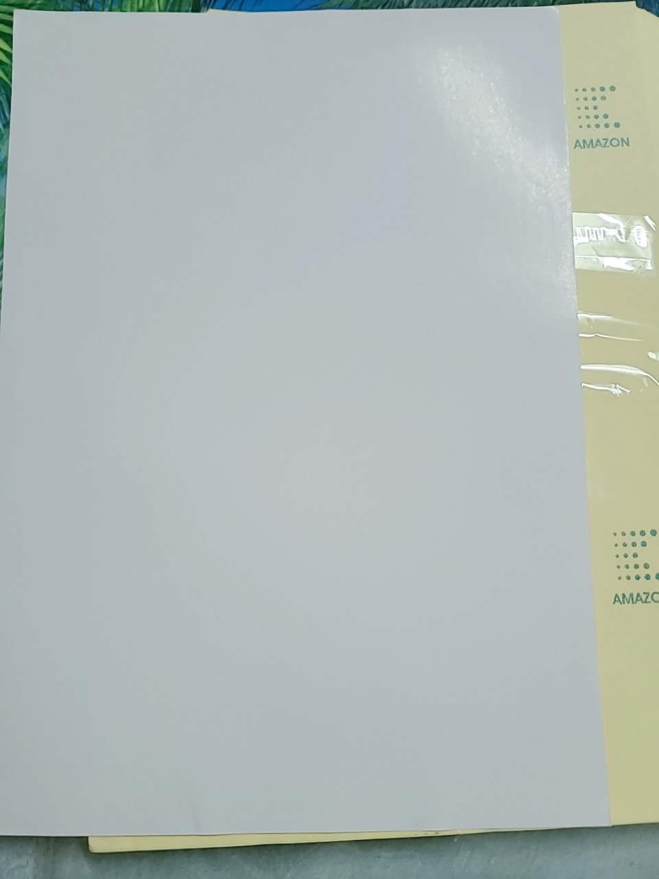 Giấy Decal Đế Vàng Amazon A4 - Tập 100 Tờ
