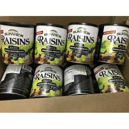 Nho Khô Raisin Sunview Hủ 425g, mix