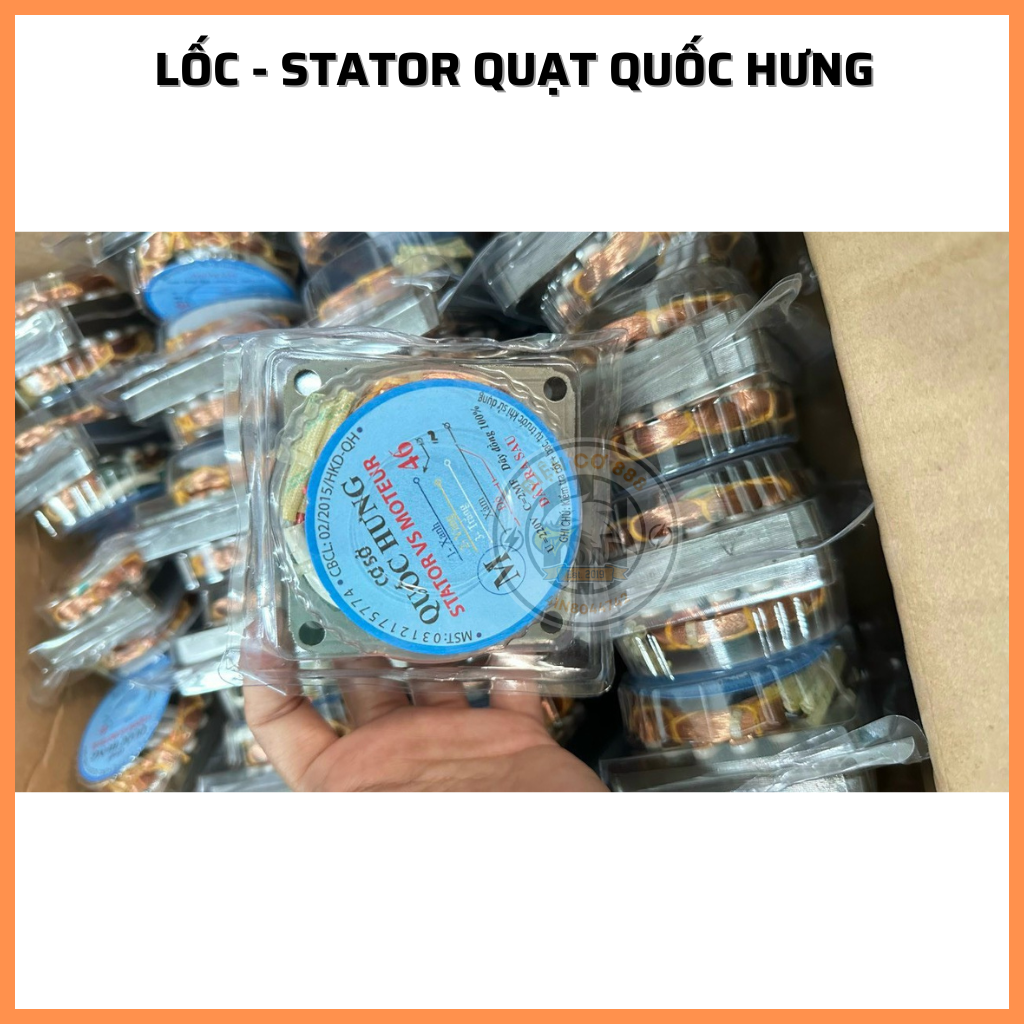 Lốc - Stator quạt Quốc Hưng B5-46 (Dày 25mm)