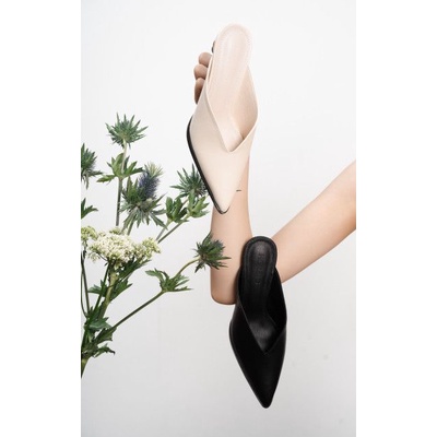 Guốc mũi nhọn HERZIG cao 5p basic, sang trọng - HZ shoes - G563
