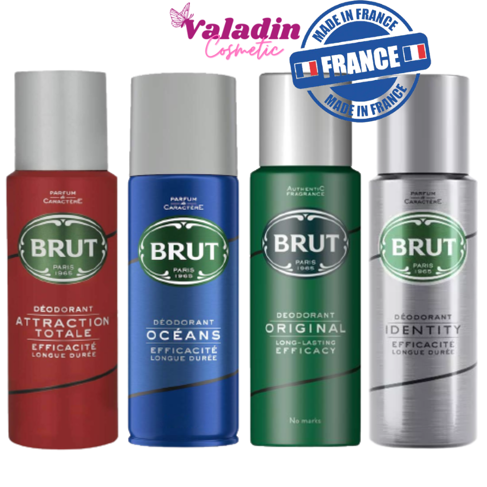 Xịt khử mùi hôi nách Brut Original Musk Attraction Oceans Sport Identity