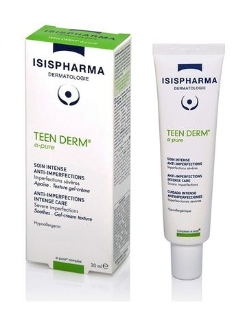 Isis Pharma Kem Dưỡng Giảm Mụn Trứng Cá Teenderm Alpha Pure 30ml