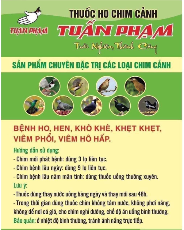 THUỐ C HO CHIM CẢNH