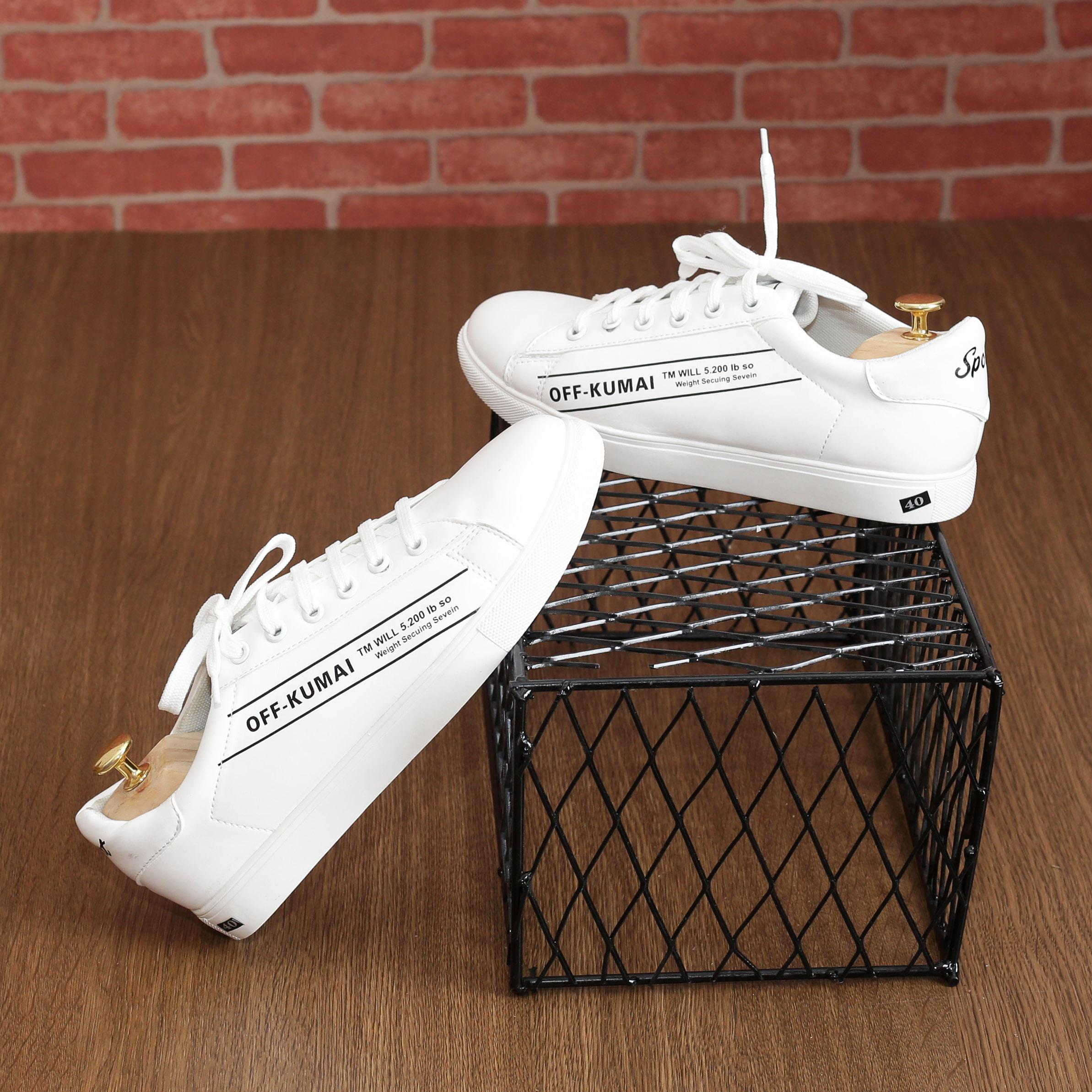 GIày sneaker nam, giày nam thể thao 2019 (trắng)