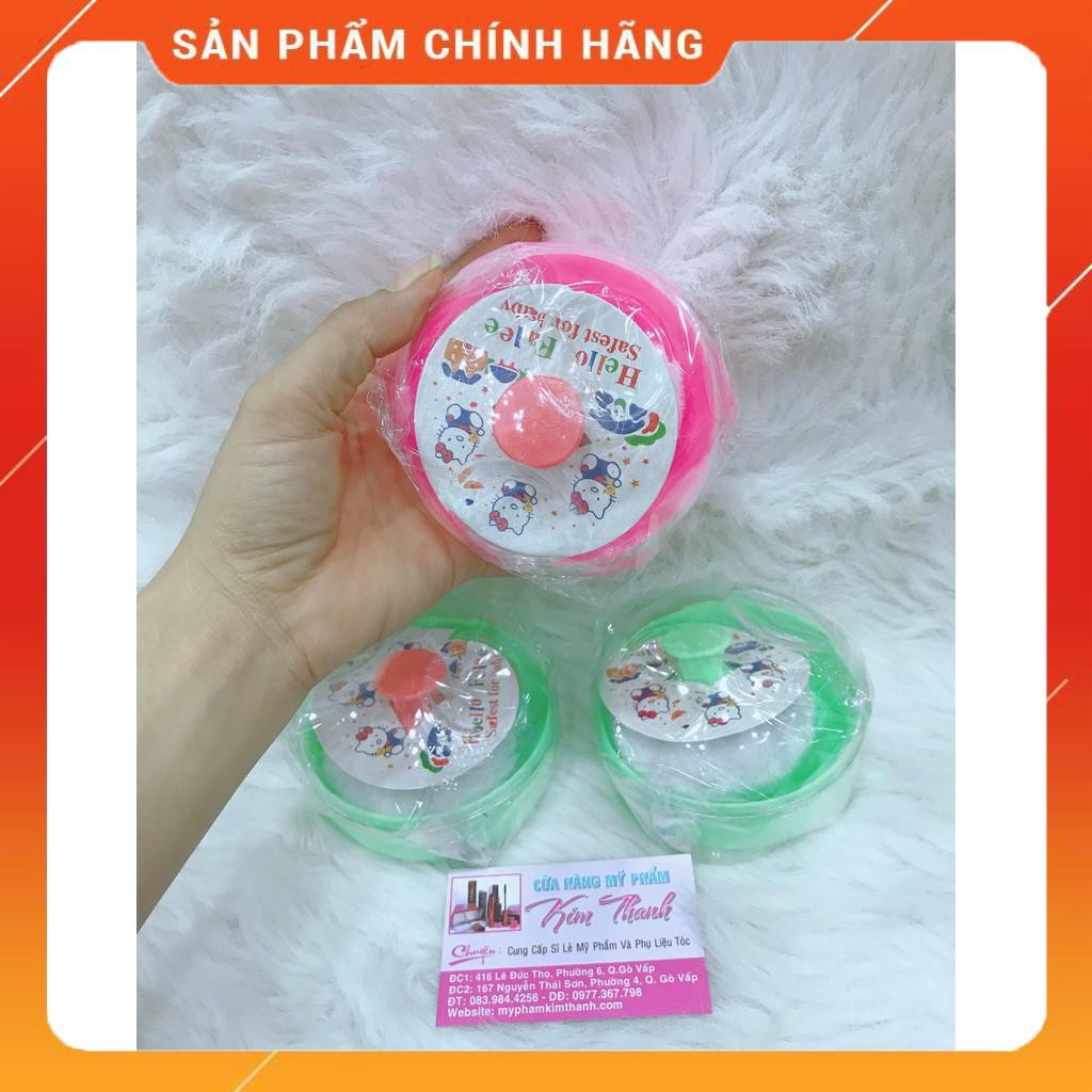 Hộp đựng phấn rôm em bé kèm bông dặm mềm mại tiện dụng