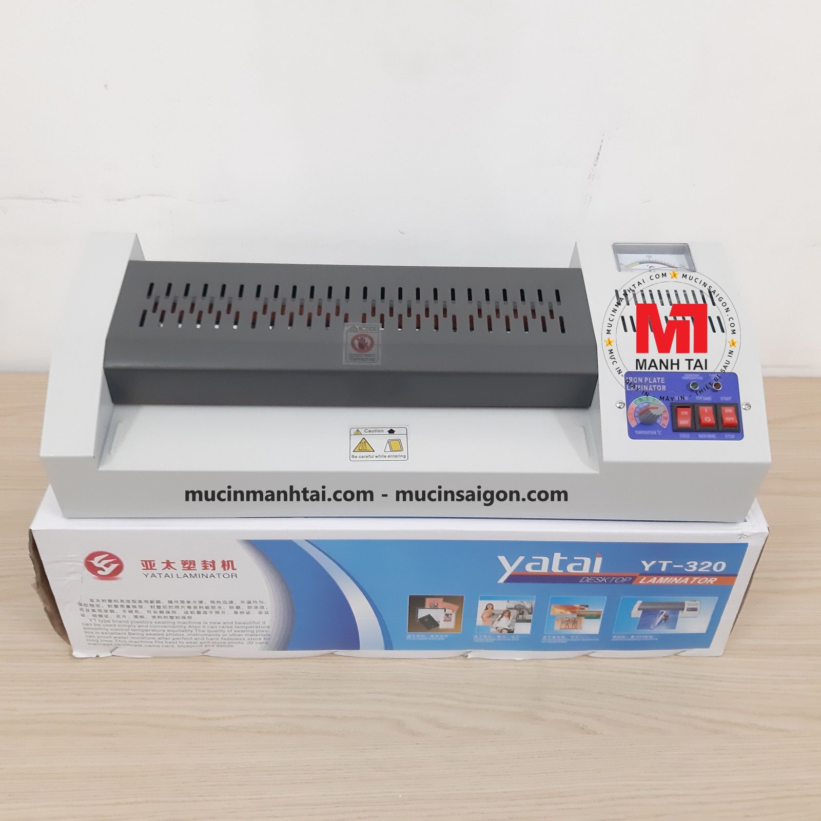 Máy ép plastic YT320 (khổ A3) - Bảo hành 03 tháng