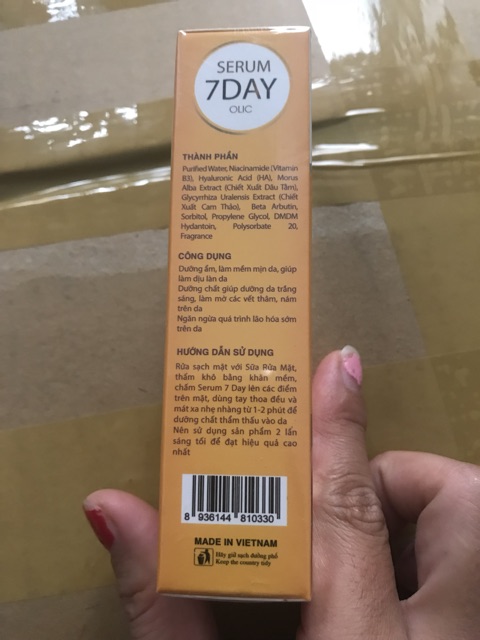 Huyết Thanh Truyền Trắng Olic 7Days