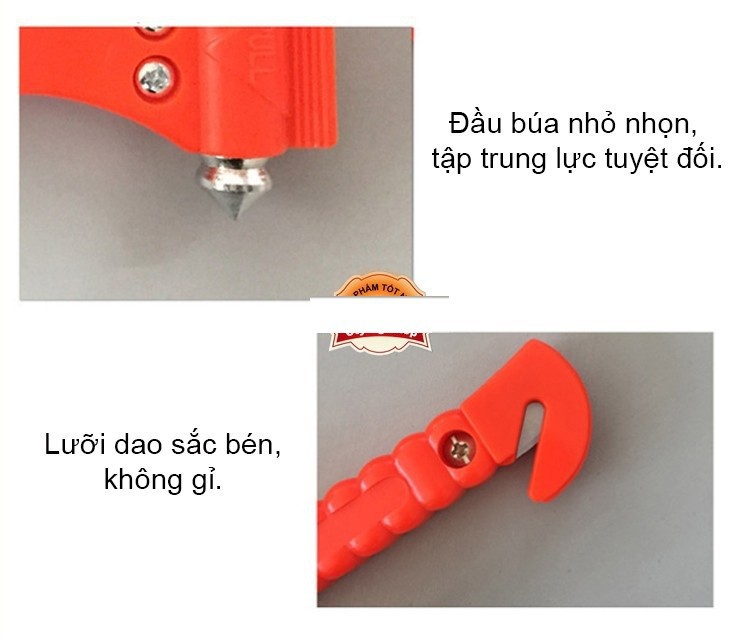 Búa phá kính thoát hiểm ô tô