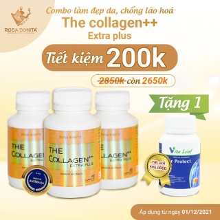[Tuyển sỉ, ctv] Combo 3 hộp The Collagen Extra Plus siêu phẩm phục hồi làn da, cân bằng nội tiết, chống lão hóa thumbnail