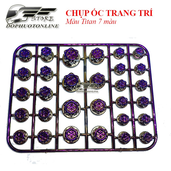 Chụp Ốc Trang Trí Xe Máy Nhựa Abs <Dpol>