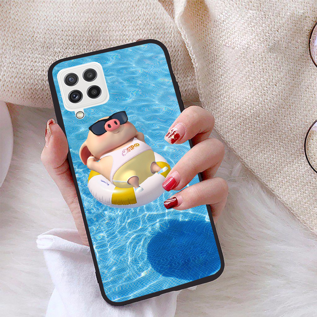 Ốp lưng Samsung Galaxy A22 4G viền dẻo TPU BST Pig Cute