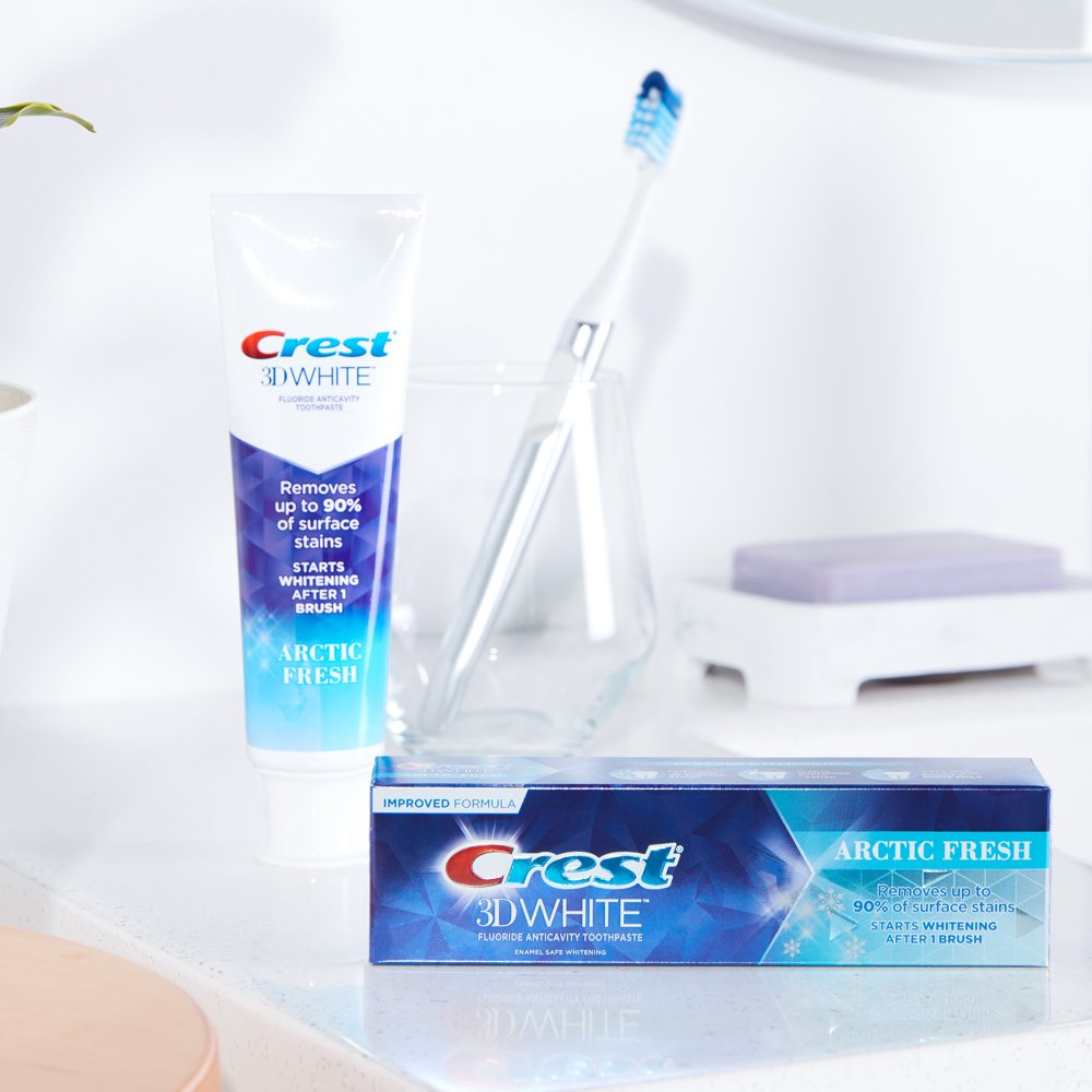 [HCM]Kem đánh răng Crest 3D White Arctic Fresh hương Arctic Fresh [Hàng Mỹ]