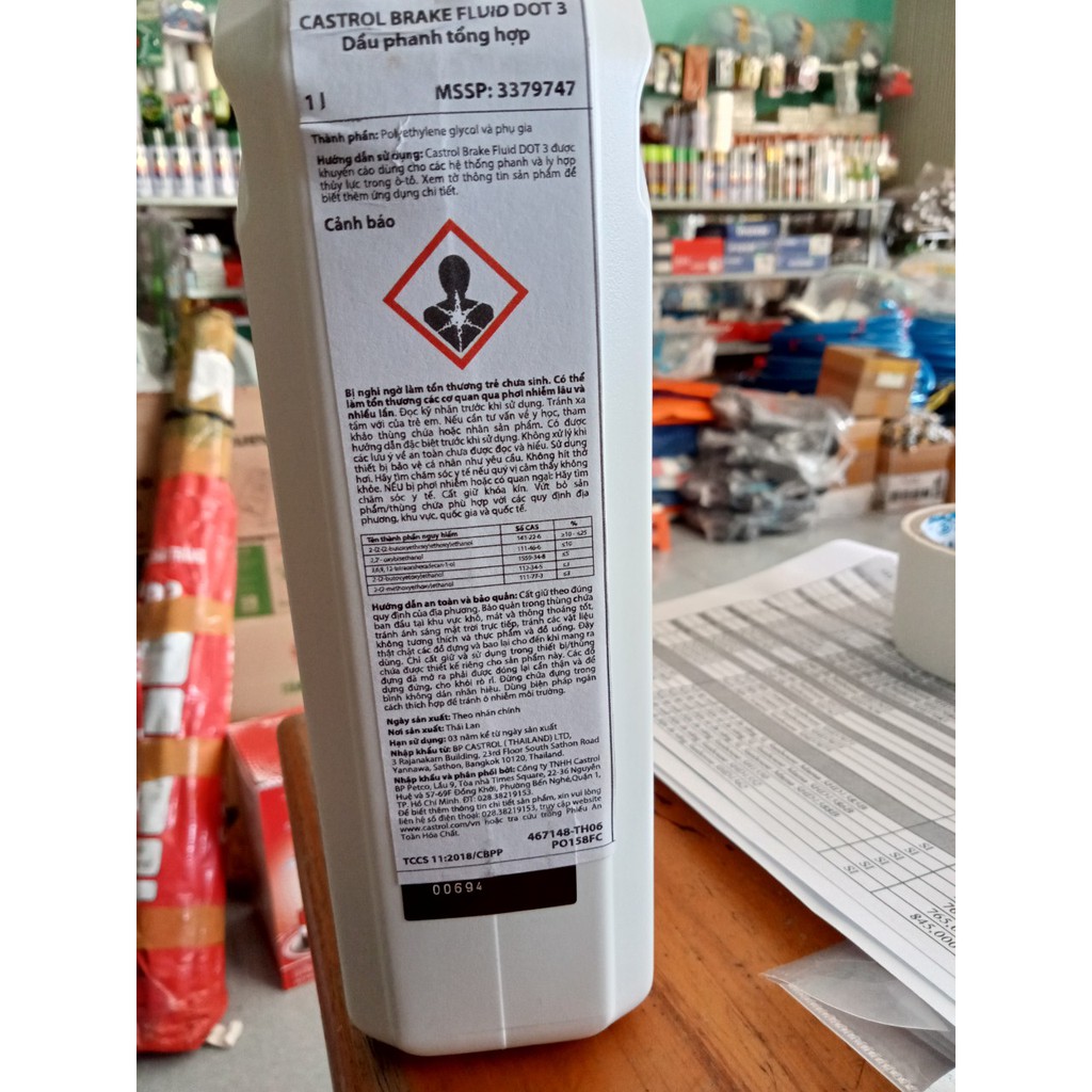 Dầu Thắng Castrol ô tô Brake Fluid DOT 3