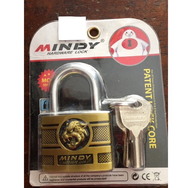Combo 3 ổ khoá MINDY dùng chung 1 CHÌA chủ