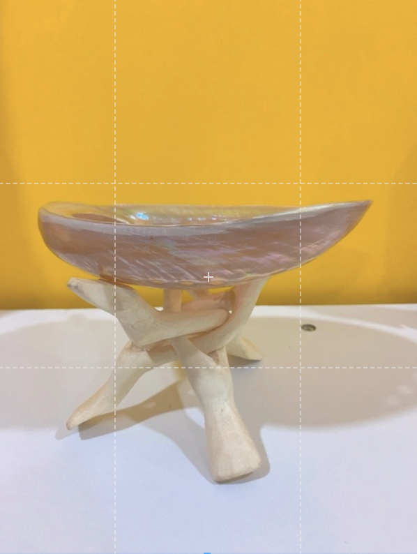 Chân Đế Gỗ Đựng Vỏ Sò - Thảo Mộc Xông Nhà