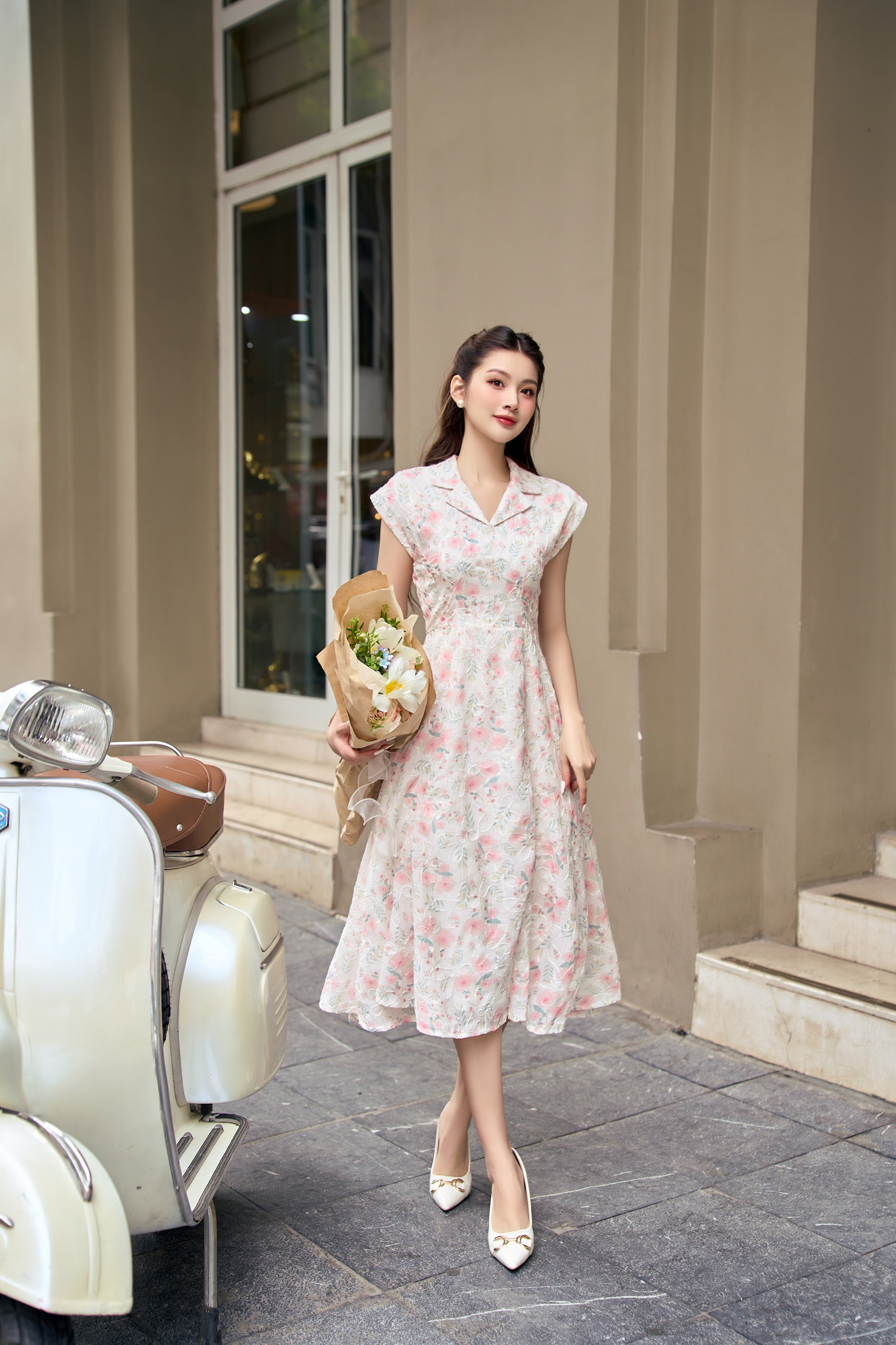 Voucher siêu sale 15% OLV - Đầm Myla Fleur Dress