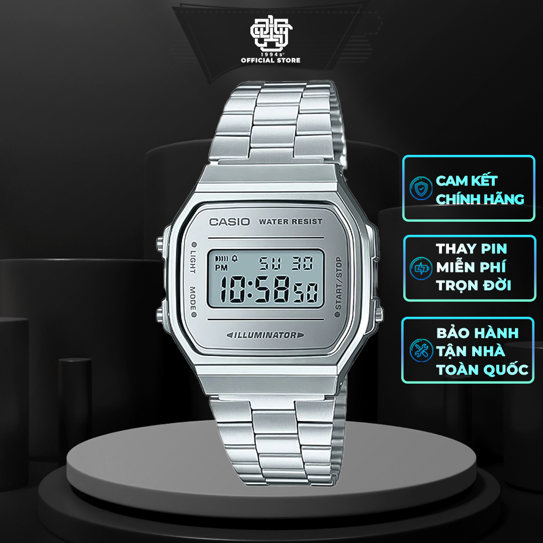 Đồng hồ unisex casio a168wem-7 hàng chính hãng