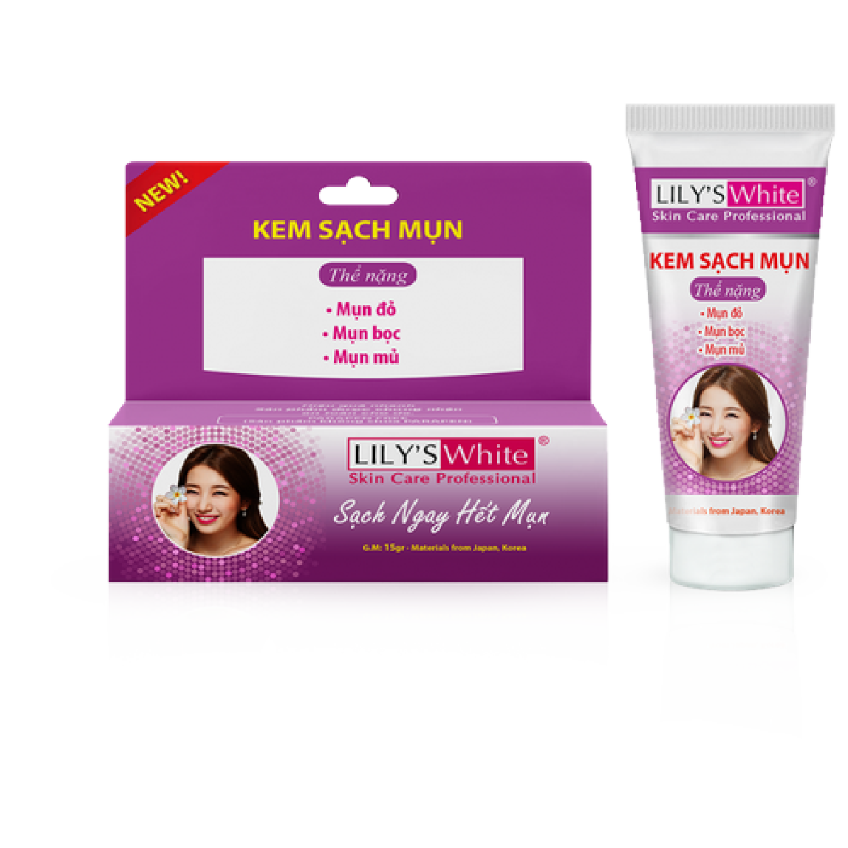 [HCM]Tuýt chấm mụn lily’s white thể nặng