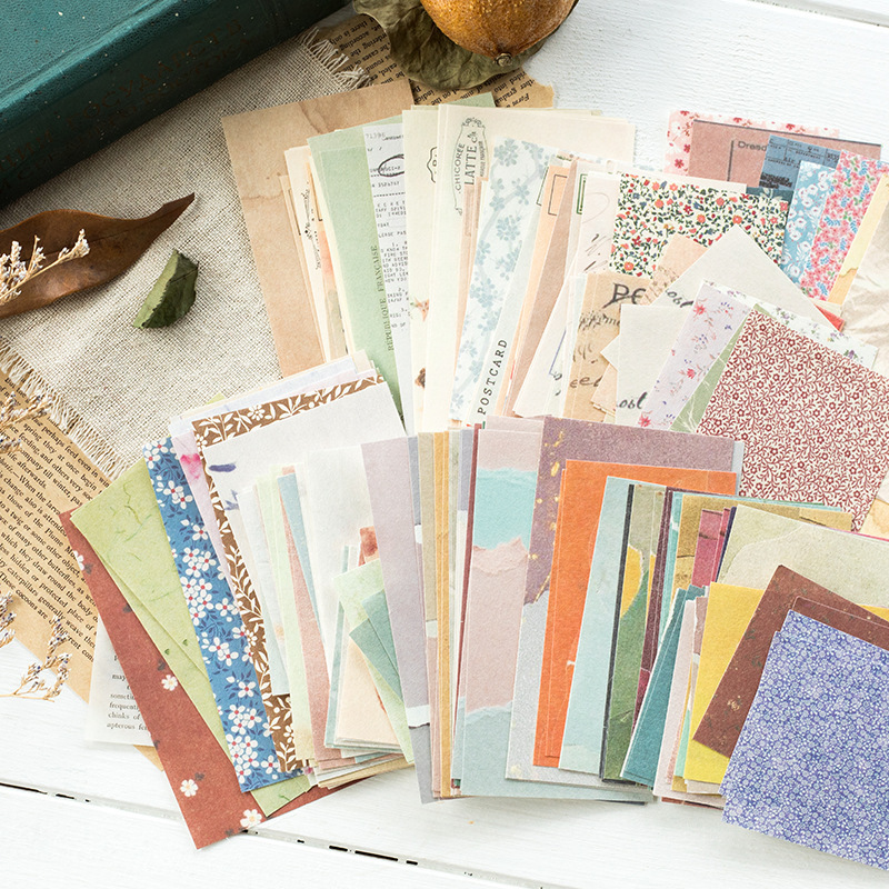 [HCM]Set 60 giấy nền trang trí sổ (Hàng có sẵn)