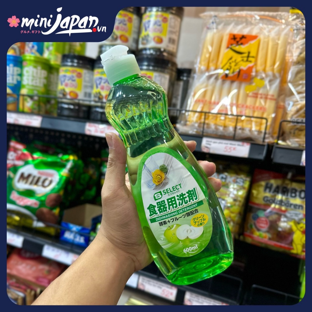 Nước rửa chén S Select Nhật Bản 600ml hương táo