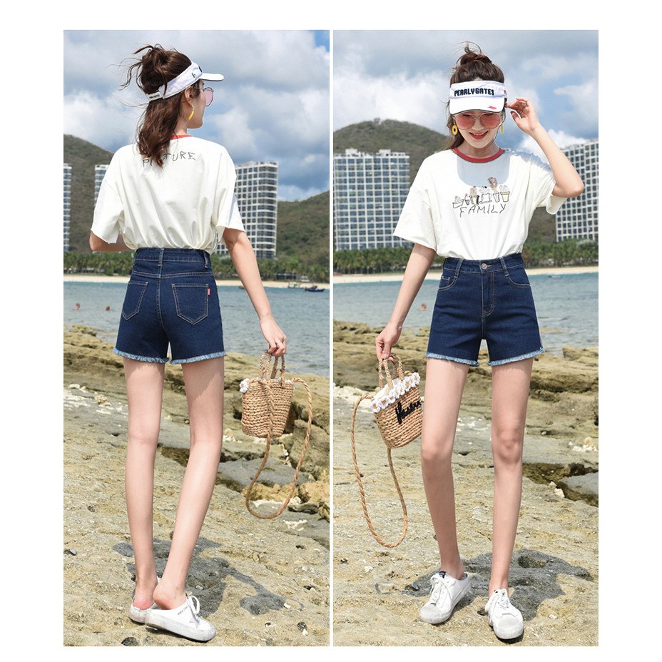 Quần short jean nữ Quần đùi nữ